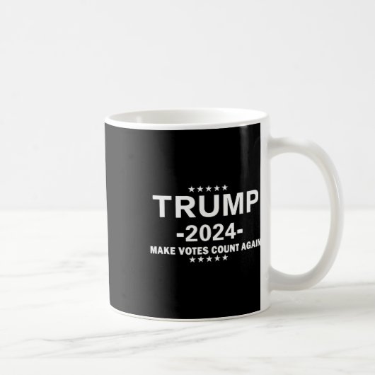 トランプ2024再び米国の選挙D コーヒーマグカップ (右)