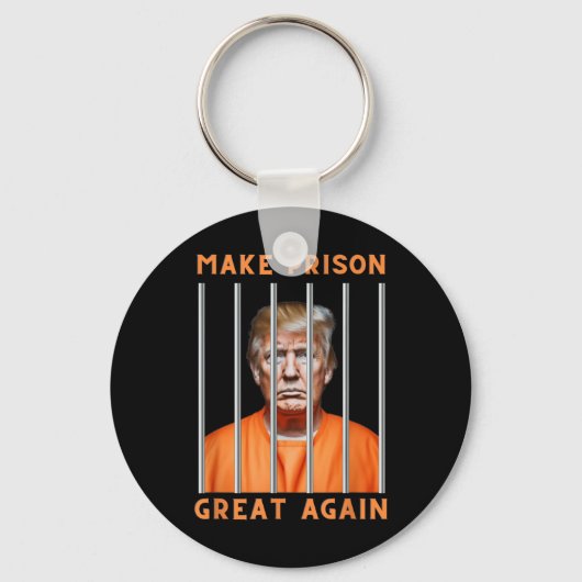トランプ2024刑務所 キーホルダー (正面)