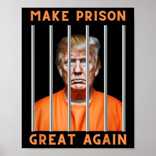 トランプ2024刑務所 ポスター (正面)