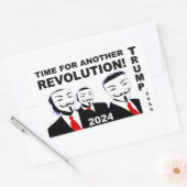 トランプ2024別のトランプ革命の時間！ 長方形シール (封筒)