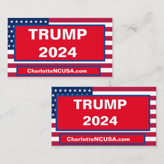 トランプ2024名刺 名刺 (正面/裏面)