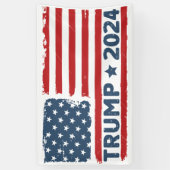 トランプ2024国旗アメリカ 横断幕 (縦)