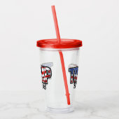 トランプ2024国旗 アクリルタンブラー (左)