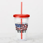 トランプ2024国旗 アクリルタンブラー (正面)