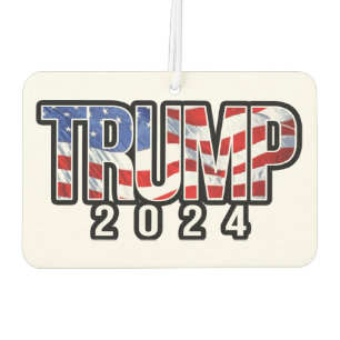 トランプ2024国旗 カーエアーフレッシュナー