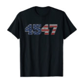 トランプ2024国旗Take America Backトランプ国旗45 47 Tシャツ