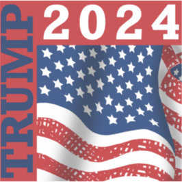 トランプ2024大統領の年選挙米国国旗 シール