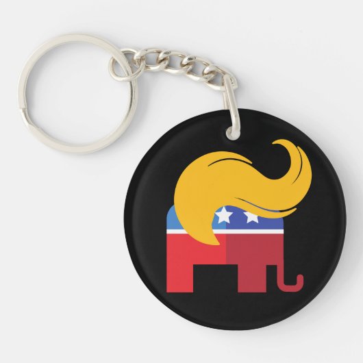 トランプ2024大統領の年選挙 キーホルダー (正面)