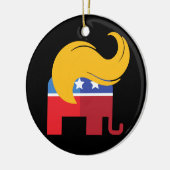 トランプ2024大統領の年選挙 セラミックオーナメント (左)
