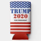 トランプ2024大統領選挙キャンペーン スリム缶クーラー (裏面)