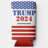 トランプ2024大統領選挙キャンペーン スリム缶クーラー (正面)