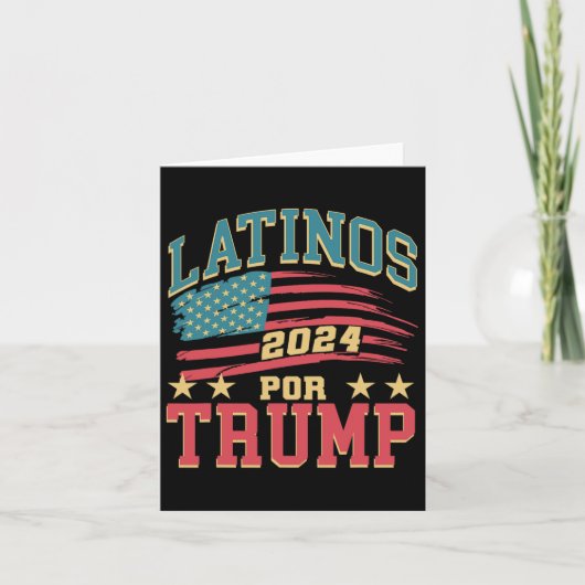 トランプ2024大統領選挙ヒスパニックラテンアメリカ系女性 カード (正面)
