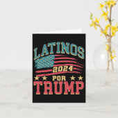 トランプ2024大統領選挙ヒスパニックラテンアメリカ系女性 カード (黄色い花)