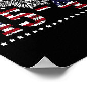 トランプ2024大統領45と47アメリカ国旗のトランプ ポスター (角)