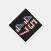 トランプ2024大統領45 47アメリカ合衆国ヴィンテージ スタンダードカクテルナプキン (角)