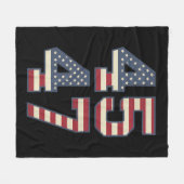 トランプ2024大統領45 47アメリカ合衆国ヴィンテージ フリースブランケット (正面(横))