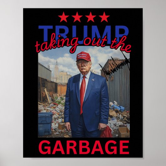 トランプ2024年のギャルビーおもしろいジを抜く ポスター (正面)