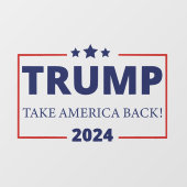トランプ2024年アメリカを取り戻す ウィンドウサイン (シート)