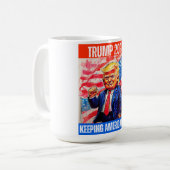 トランプ2024年保のアメリカ初 コーヒーマグカップ (正面左)