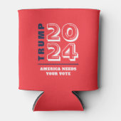 トランプ2024年保守共和党の選挙集会 缶クーラー (正面)