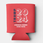 トランプ2024年保守共和党の選挙集会 缶クーラー (裏面)