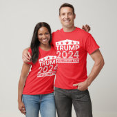 トランプ2024年米国国旗トランプ2024 Tシャツ (ユニセックス)
