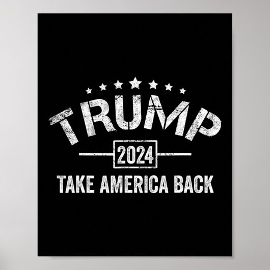 トランプ2024年7月の選挙の4位にアメリカを連れ戻す ポスター (正面)