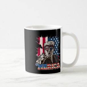 トランプ2024年7月4日愛国アメリカ国旗マーチ コーヒーマグカップ