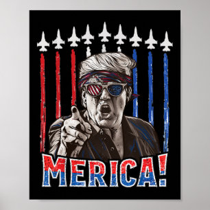 トランプ2024年7月4日愛国的なアメリカ国旗のメール ポスター