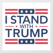 トランプ2024年 私はトランプと共に立つ 大統領支持 ウィンドウサイン (シート)