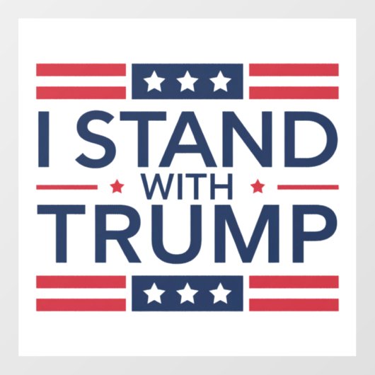 トランプ2024年 私はトランプと共に立つ 大統領支持 ウィンドウサイン (シート)