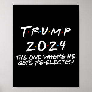 トランプ2024彼が再び取得す選る ポスター