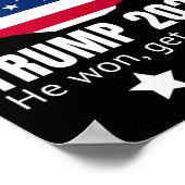 トランプ2024彼はそれを乗り越えて勝った ポスター (角)