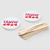 トランプ2024愛国的なレトログルービー選挙 ハンドファン (組立なし)