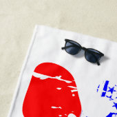 トランプ2024愛国的グルービーレトロ ビーチタオル (インサイチュ)