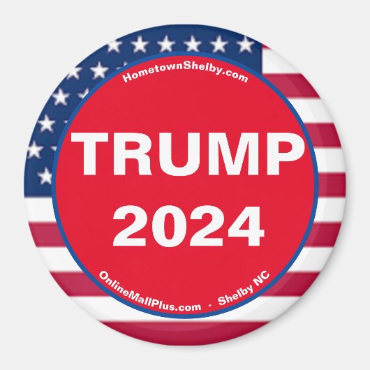 トランプ2024愛国磁石 マグネット (正面)