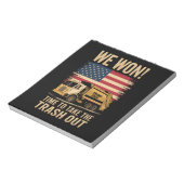 トランプ2024我々は勝利を勝ち取った2025 ノートパッド (回転)