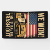 トランプ2024我々は勝利を勝ち取った2025 横断幕 (横)