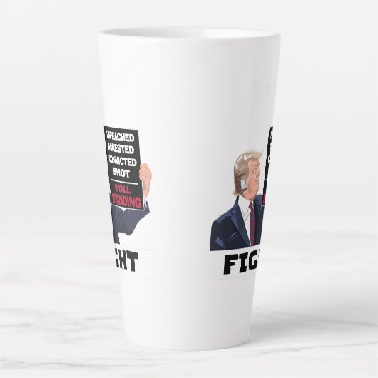 トランプ2024戦大統領の争の選挙はまだ立っている カフェラテマグ (正面)