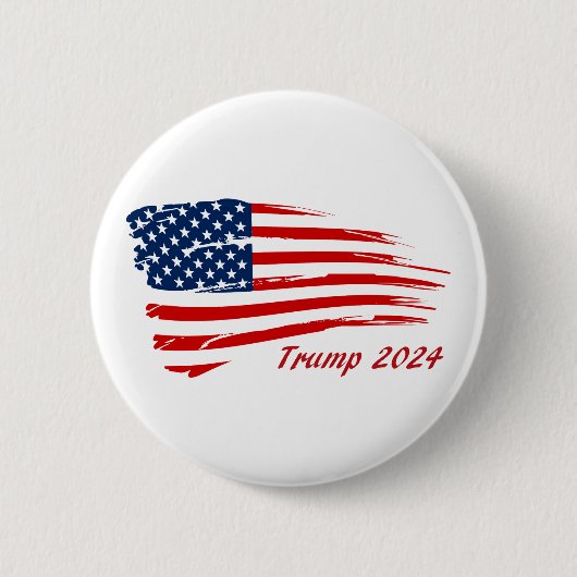 トランプ2024戦闘国旗 缶バッジ (正面)