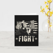 トランプ2024戦闘戦うドナルド・トランプ拳プム カード (黄色い花)