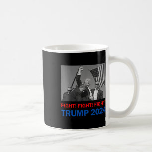 トランプ2024戦闘戦うドナルド・トランプ拳プム コーヒーマグカップ