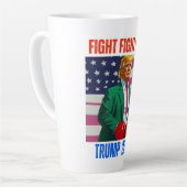 トランプ2024戦闘戦 カフェラテマグ (左アングル)