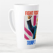 トランプ2024戦闘戦 カフェラテマグ (左アングル)