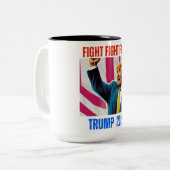 トランプ2024戦闘戦 ツートーンマグカップ (正面左)