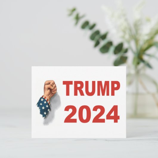 トランプ2024戦闘戦 ポストカード (スタンド正面)