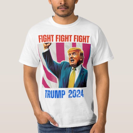 トランプ2024戦闘戦 Tシャツ (正面)