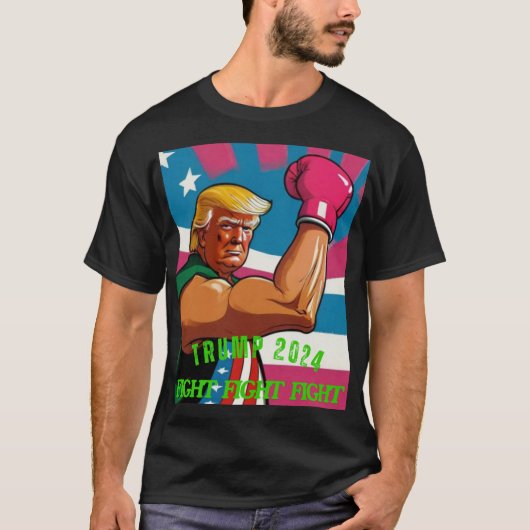 トランプ2024戦闘戦 Tシャツ (正面)