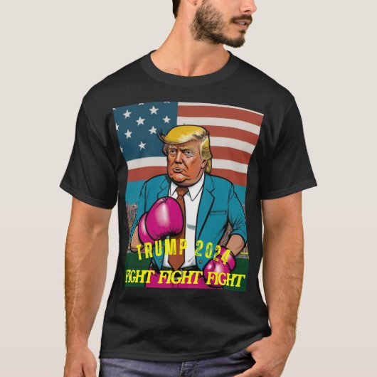 トランプ2024戦闘戦 Tシャツ (正面)
