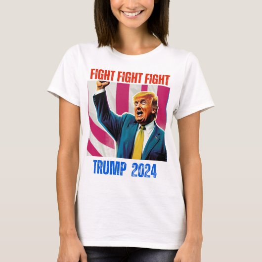 トランプ2024戦闘戦 Tシャツ (正面)
